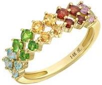 Bony Levy 14k Gold Topaz Band Ring in 14K Yellow Gold at Nordstrom Rack, Size 6.5