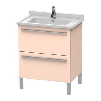 Duravit Duravit X-large Mueble De Pared 6535, 2 Extra&iacute;bles, 650mm Para C&oacute;digo D 030470, Color (frente/cuerpo): Albaricoque Perla Seda Laca Mate - Xl653502020