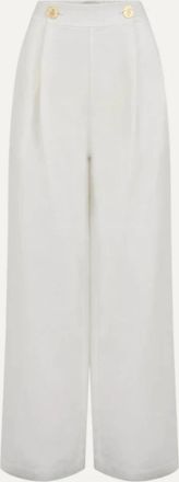 Le Kasha Womens Minuf Linen Pants In White
