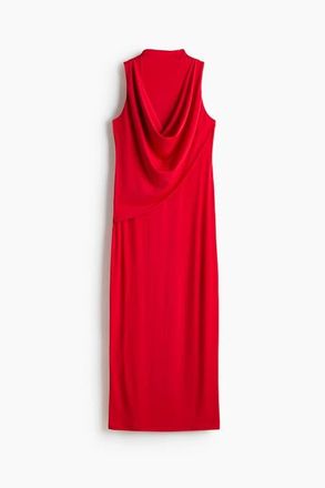 H&M Draped Maxi Dress in Red at Nordstrom, Size Xx-Large