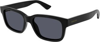 Gucci Square Full Rim Sunglasses - Black