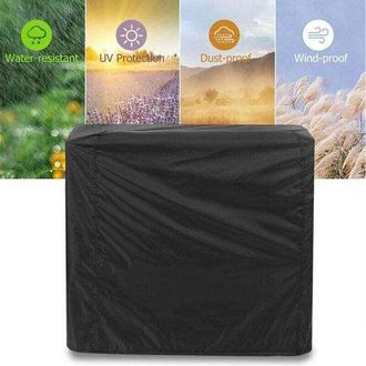 OEM Funda Negra Para Barbacoa, Parrilla, Resistente A Los Rayos Uv, Al Agua Y A La Humedad, Protecci&oacute;n Uv, A Prueba De Polvo, Resistente Al Agua Y Al Vien