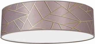 Milagro Lámpara de techo ziggy pink Oro/Rosa 3xE27 Ø50cm