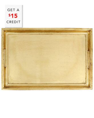 Vietri Vietri Florentine Wooden Accessories Gold Medium Rectangular Tray With $19 Credit