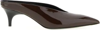 Gucci Bordeaux Calfskin Mid Heel Womens Pumps
