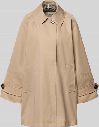 Barbour Relaxed Fit Kurzmantel aus Baumwoll-Mix Modell KENNEDY in Beige, Größe 34