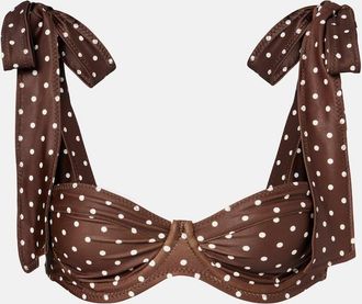 Same Swim Lady polka-dot bikini top