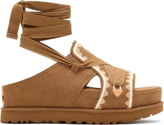 UGG Goldenstar Hi Artistitch - Dames - Sandalen - Bruin - 41 EU - Su&egrave;de - Schoenen