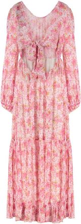 By Ti Mo Kleedjes - Dames - Maxi kleedjes - Roze - L - Kleedjes