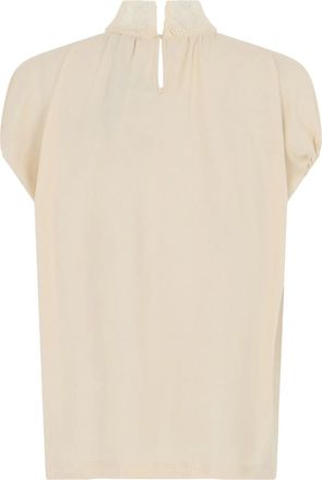 Fabiana Filippi Womens Lace-Collar Gathered Blouse Ss26 W
