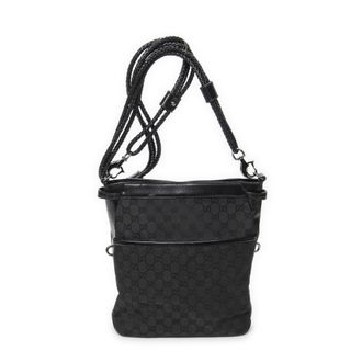 Gucci Pre-owned Womens Braided Strap Crossbody Shoulder Bag - Black - One Size