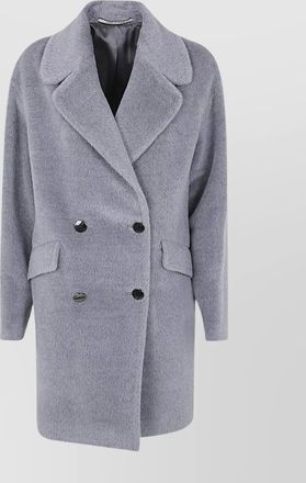 Tagliatore alpaca virgin wool double-breasted coat