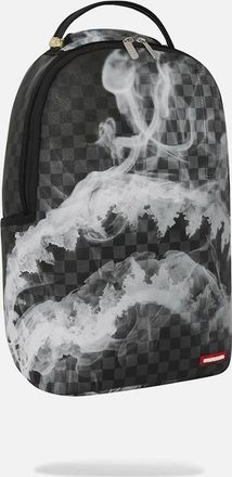 Sprayground Sip N Smoke Check Backpack - Grey/Black - Size: O/S