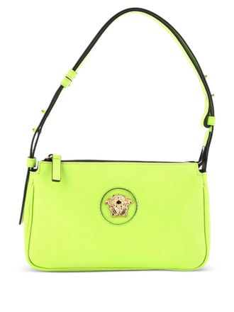 Versace Medusa Chain Zip Leather shoulder bag - Verde