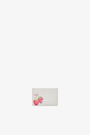 Ganni White Bou Card Holder in