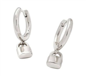 Kendra Scott Womens Jess Lkt Huggie Earrings In Silver