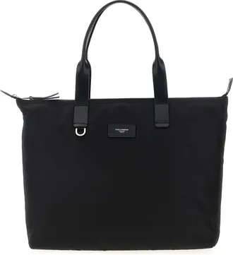 Dolce & Gabbana Media Logo Patch Shopping Bag Tote Nero-Uomo