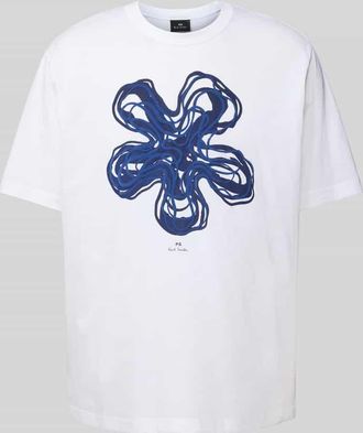 Paul Smith T-Shirt mit Motiv-Print in Offwhite, Gr&ouml;&szlig;e XXL