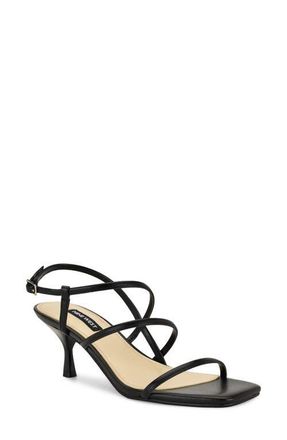 Nine West Hindy Slingback Kitten Heel Sandal in Black at Nordstrom, Size 10.5