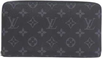 Louis Vuitton Pre-owned Monogram Eclipse Lange Portemonnee - Heren - Vintage Accessoires - Zwart - ONE Size - Vintage