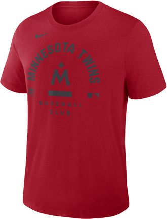 Nike Minnesota Twins Authentic Collection Early Work Nike Mens Dri-FIT MLB T-Shirt in Red | 034J62QTIS-HXK