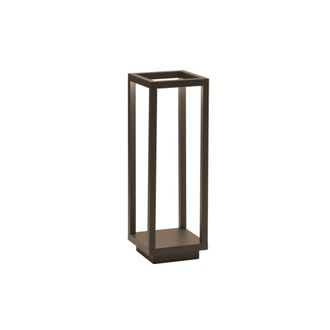 Zafferano Farol de mesa led zafferano de aluminio corten a pilas 2,2w ip54