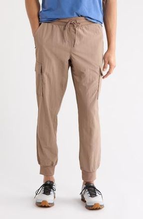 90 Degree by Reflex Crinkle Cargo Creed Joggers in Tiramisu at Nordstrom Rack, Size Xx-Large