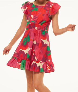 Misa Belinda Dress In Flora Rosada