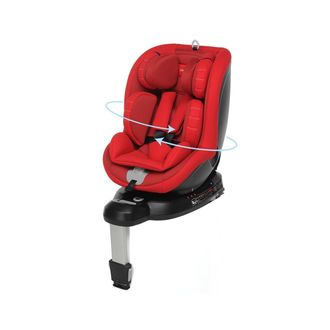 Foppapedretti Foppapedretti Logik I-size Silla De Coche Giratoria 360&deg; Y Reclinable, Isofix, 40-105 Cm, 0-18 Kg, Rojo