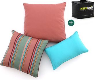 Kees Smit Sierkussen set Timeless Stripe Marsala