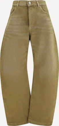 The Attico Jeans a gamba ampia con cintura sul retro Woman 26