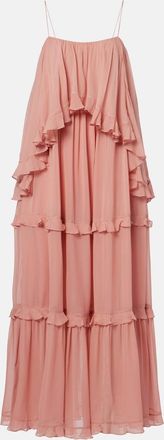 Zimmermann Luna ruffled tiered maxi dress