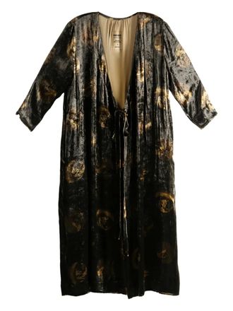 Uma Wang Abito midi Anthea con cintura - Nero