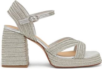Castaner Sandaal MET 10 CM HAK - Dames - Sandalen met hakken - Grijs - 38 EU - Schoenen