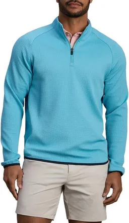 Rhone Founders Golf Quarter Zip in Azure Blue at Nordstrom, Size X-Large