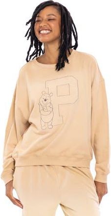 Disney Winnie the Pooh Loungewear Sweatshirt in Cream Winnie The Pooh at Nordstrom, Size Xx-Large