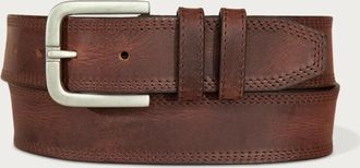 Lucky Brand Triple Needle Stitch Leather Belt