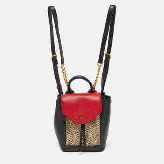 DKNY Dkny Tricolor Embossed Leather Small Alexa Backpack