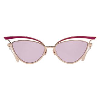 Valentino Glassliner Pink Cat Eye Ladies Sunglasses VLS-118 D 55