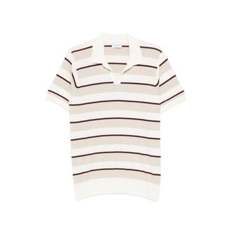 Scaglione Striped-pattern Polo Shirt