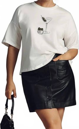 Never Fully Dressed Martini Short Sleeve Tee In White