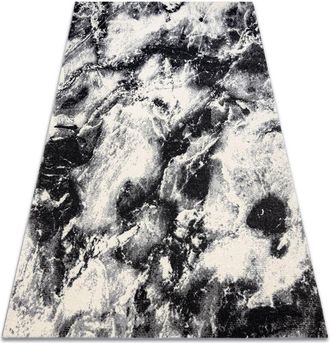 RugsX Rugsx - Alfombra Kake 25817657 M&aacute;rmol Moderno Negro / Blanco Grey 120x170 Cm