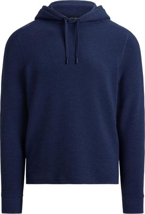 Ralph Lauren hooded-drawstring hoodie - men - Lyocell/Recycled Polyester/Lycra/Cotton - L - Blue