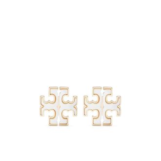 Tory Burch Gouden Bijoux Parel Oorbellen - Dames - Oorbellen - Geel - ONE Size - Accessoires