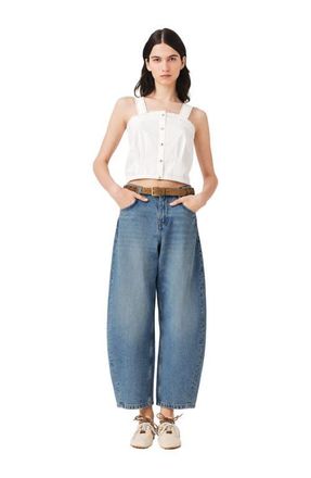 Maje Crop top with lace trim in White at Nordstrom, Size X-Small