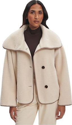 Varley Romane Boxy Sherpa Jacket Womens Coat Sandshell : XXS, Polyester