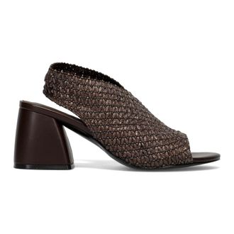 Jeannot High Heel Sandals, female, Brown, Size: 10 US Aj625Rafia Tdmoro