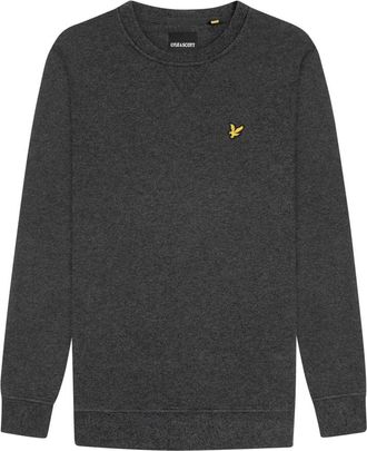 Lyle & Scott Klassiek sweatshirt met ronde hals - Heren - Sweatshirts - Grijs - M - Katoen - Hoodies & sweatvesten