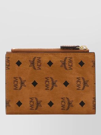 MCM printed canvas cardholder