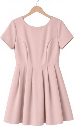 DO+BE Collection Womens Pleated Mini Dress In Peach